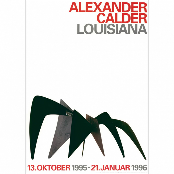 LOUISIANA | ALEXANDER CALDER - ANNIVERSARY POSTER - ANTEATER (1963) | A2 アートポスター 北欧 デンマーク ルイジアナ美術館