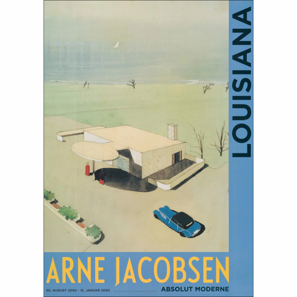 LOUISIANA | ARNE JACOBSEN - SKOVSHOVED GAS STATION (1937) | A1 アートポスター 北欧 デンマーク ルイジアナ美術館