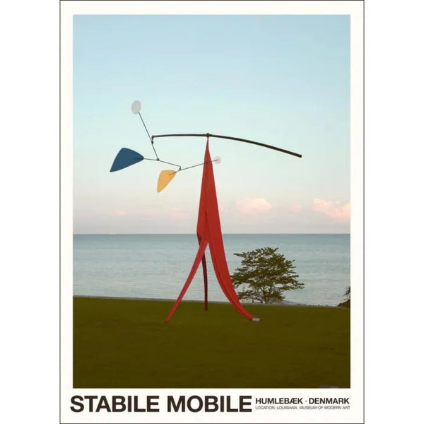 Florent Bodart | Louisiana STABILE MOBILE | 50x70cm アートポスター 北欧 デンマーク 500x700mm ルイジアナ美術館