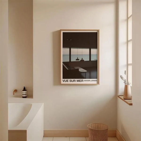 Florent Bodart | Louisiana VUE SUR MER | 50x70cm アートポスター 北欧 デンマーク 500x700mm ルイジアナ美術館