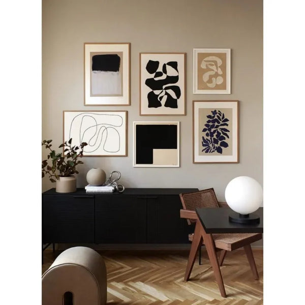 THE POSTER CLUB x BYCDESIGN STUDIO | Black Object 01 | 50x50cm アートポスター 北欧 ポスタークラブ アブストラクト 白黒