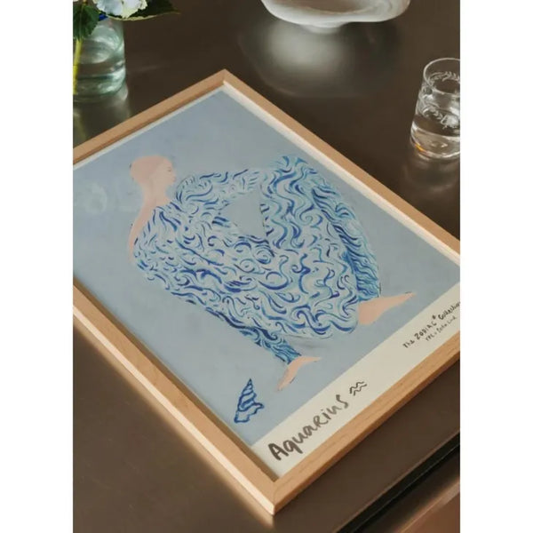 THE POSTER CLUB x SOFIA LIND | Aquarius 水瓶座 | アートポスター 北欧 ポスタークラブ ソフィアリンド 星座 みずがめ座