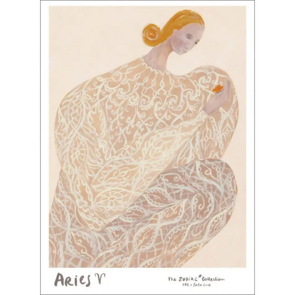 THE POSTER CLUB x SOFIA LIND | Aries 牡羊座 | アートポスター 北欧 ポスタークラブ ソフィアリンド 星座 おひつじ座