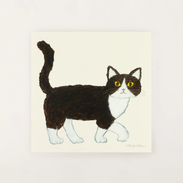 a good view | ハチワレ (ivory) | 北欧 アートポスター おしゃれ リビング 米津祐介