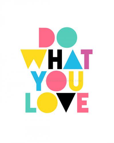 THE LOVE SHOP | DO WHAT YOU LOVE (Colour) | A4 アートプリント/ポスター