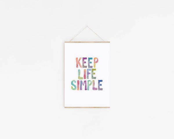 THE MOTIVATED TYPE | KEEP LIFE SIMPLE (colour) | A3 アートプリント/ポスター