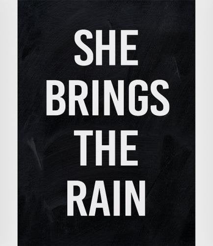 LES TEMPS MODERNES | SHE BRINGS THE RAIN (black) | A4 アートプリント/ポスター