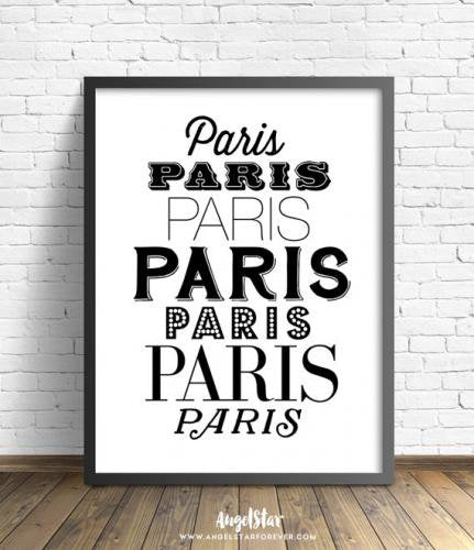 THE LOVE SHOP | PARIS, PARIS, PARIS | A4 アートプリント/ポスター