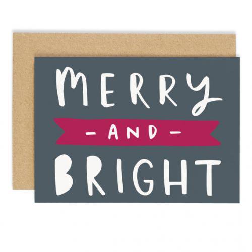 OLD ENGLISH CO. | MERRY AND BRIGHT CHRISTMAS CARD | クリスマス | グリーティングカード