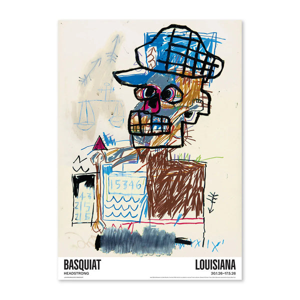 LOUISIANA | JEAN-MICHEL BASQUIAT - UNTITLED (SCALES OF JUSTICE) 1982 | A2 アートポスター バスキア ルイジアナ美術館