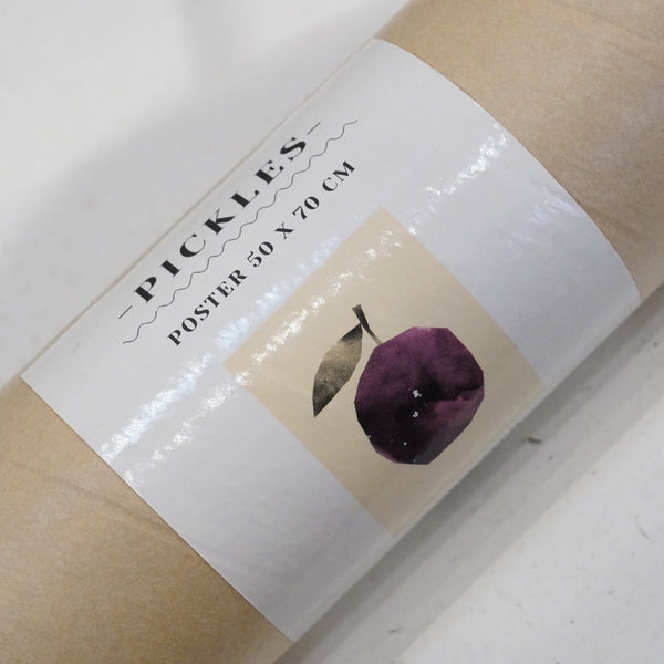 【廃盤少量入荷】DARLING CLEMENTINE | PICKLES POSTER (plum/orange) | アートプリント/ポスター (50x70cm) | ダーリンクレメンタイン