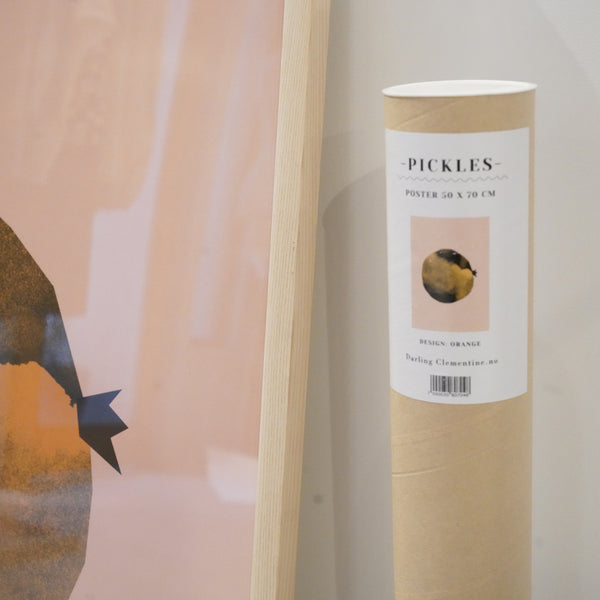 【廃盤少量入荷】DARLING CLEMENTINE | PICKLES POSTER (plum/orange) | アートプリント/ポスター (50x70cm) | ダーリンクレメンタイン