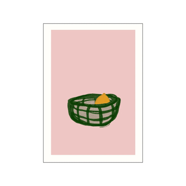 Engberg Studio | A lemon in a basket- Pink | アートプリント/アートポスター 北欧 イラスト【受注発注/納期約2ヶ月】