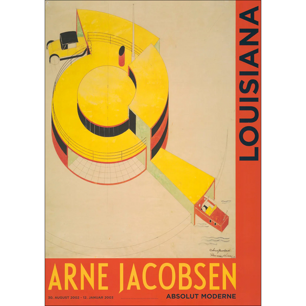 LOUISIANA | ARNE JACOBSEN - HOUSE OF THE FUTURE (1929) | A1 アートポスター 北欧 デンマーク ルイジアナ美術館