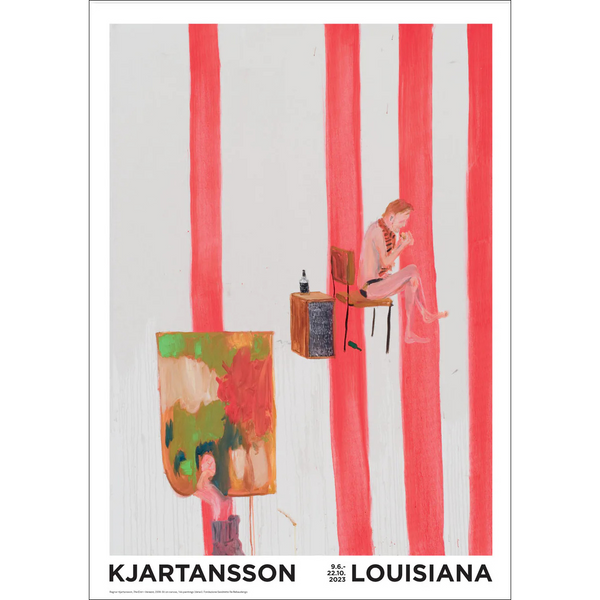 LOUISIANA | RAGNAR KJARTANSSON - THE END (RED STRIPES) | A2 アートプリント/ポスター 北欧 デンマーク おしゃれ