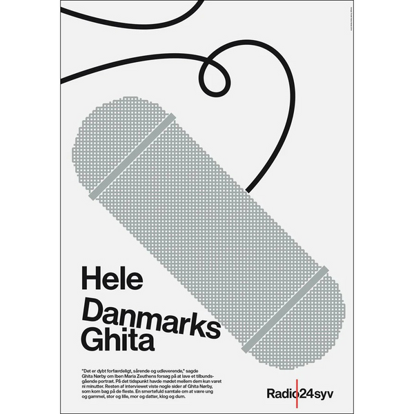 Studio Tobias Roder | Hele Danmarks Ghita | アートポスター 北欧 デンマーク タイポグラフィ