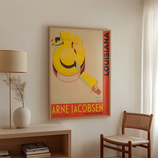 LOUISIANA | ARNE JACOBSEN - HOUSE OF THE FUTURE (1929) | A1 アートポスター 北欧 デンマーク ルイジアナ美術館