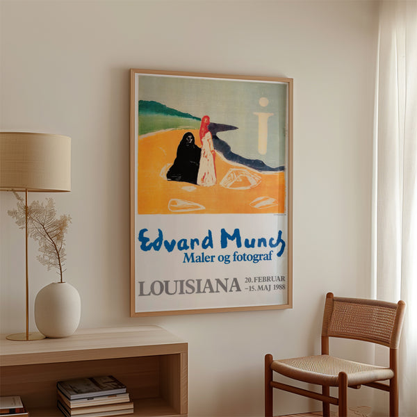 LOUISIANA | EDVARD MUNCH - TO KVINDER PA STRANDEN (1898) | A1 アートポスター ムンク 北欧 デンマーク ルイジアナ美術館
