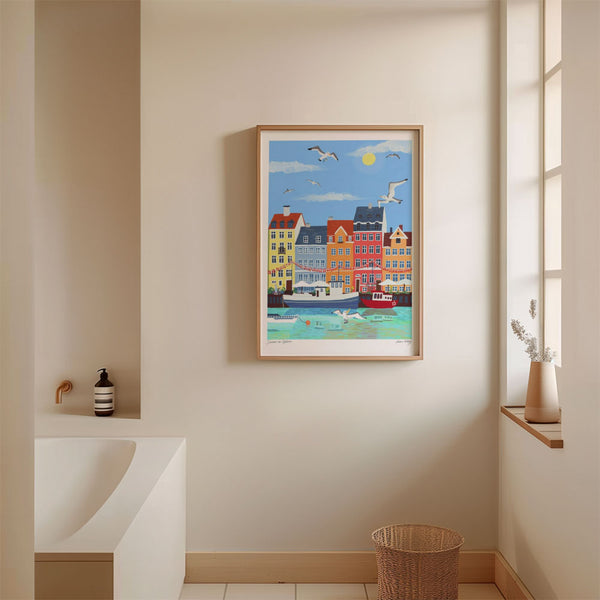 Emma Forsberg | Summer in Nyhavn | アートプリント/アートポスター 北欧 デンマーク 風景
