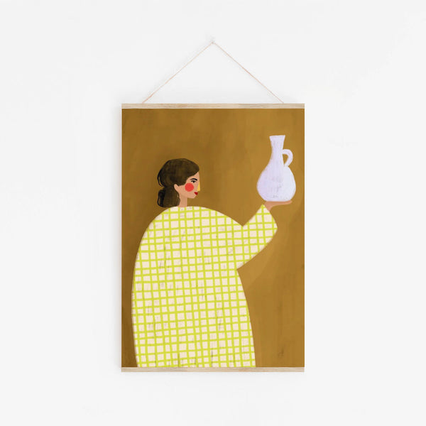 Bea Muller | The Woman with the Vase | アートプリント/アートポスター 北欧 デンマーク