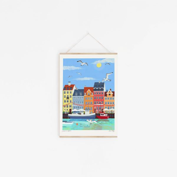 Emma Forsberg | Summer in Nyhavn | アートプリント/アートポスター 北欧 デンマーク 風景