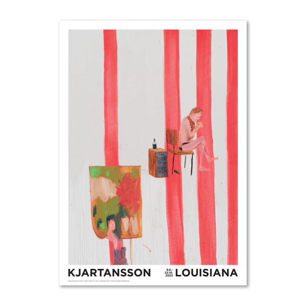 【3月入荷予定】LOUISIANA | RAGNAR KJARTANSSON - THE END (RED STRIPES) | A2 アートプリント/ポスター 北欧 デンマーク おしゃれ