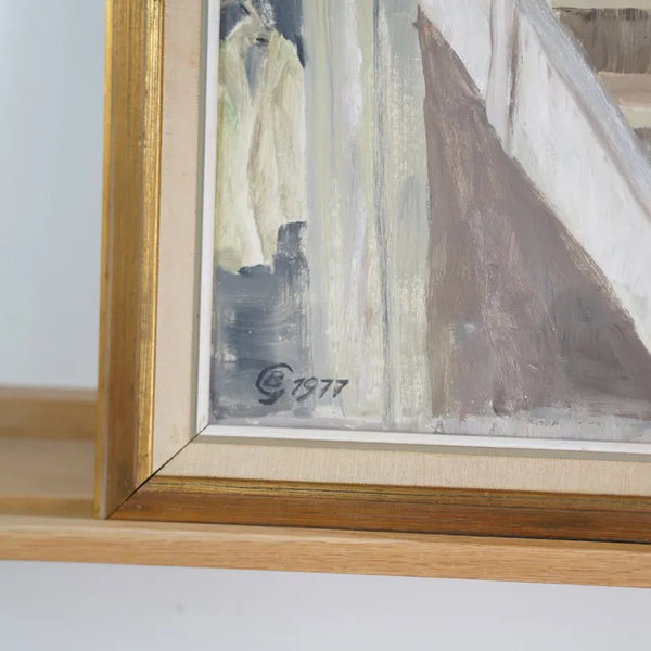 BJORN GYLLENHAMMAR (ビョルン・ジレンハマー) | Staircase | Oil painting 油絵 北欧 スウェーデン ミッドセンチュリー MDC