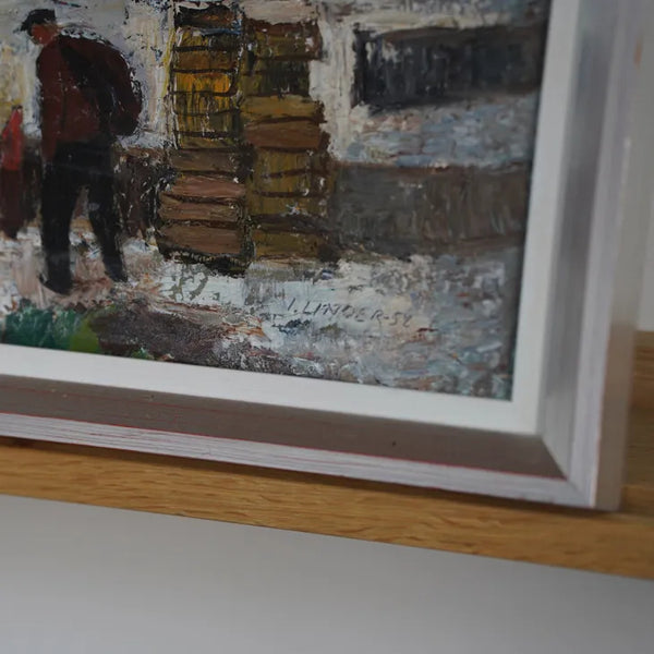 INGEGERD LINDER (インゲヤード・リンダー) | Landscape | Oil painting 油絵 北欧 スウェーデン ミッドセンチュリー MDC