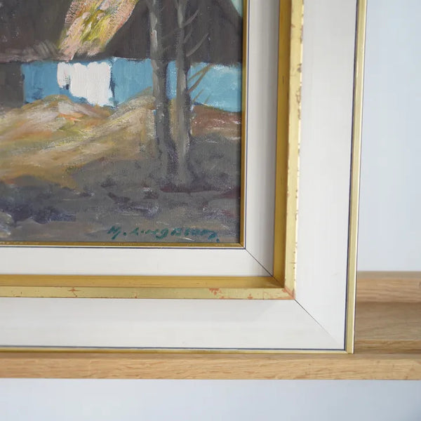 HJALMAR LINDBLOM (ヤルマール・リンドブロム) | Odegard | Oil painting 油絵 北欧 スウェーデン ミッドセンチュリー MDC