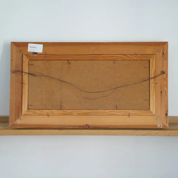 Unknown (作者不詳) | Cityscape | Oil painting 油絵 北欧 スウェーデン ミッドセンチュリー MDC