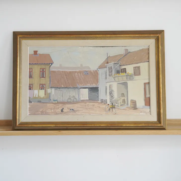 STERN (スターン) | Neighbourhood | Oil painting 油絵 北欧 スウェーデン ミッドセンチュリー MDC