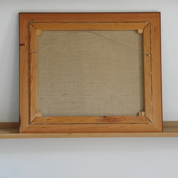 VALDEMAR OBERG (ヴァルデマー・オバーグ) | Houses and Trees | Oil painting 油絵 北欧 スウェーデン ミッドセンチュリー MDC