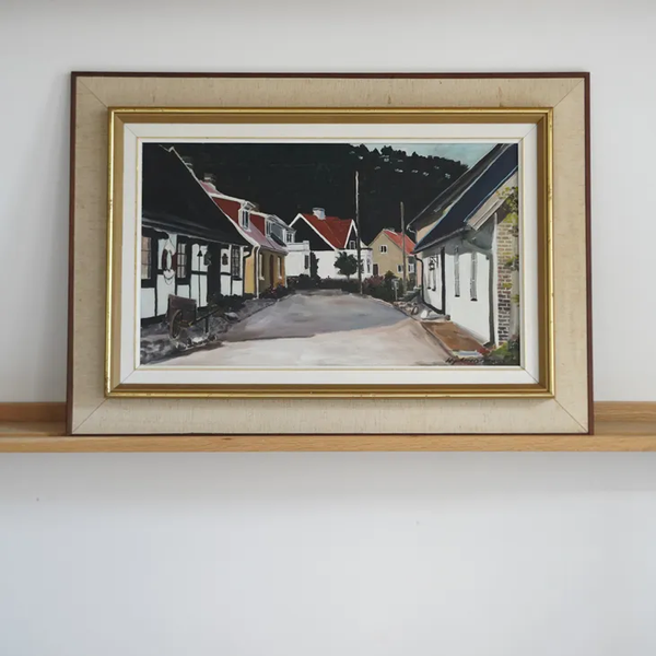 HJALMAR LINDBLOM (ヤルマール・リンドブロム) | Alabodarna | Oil painting 油絵 北欧 スウェーデン ミッドセンチュリー MDC