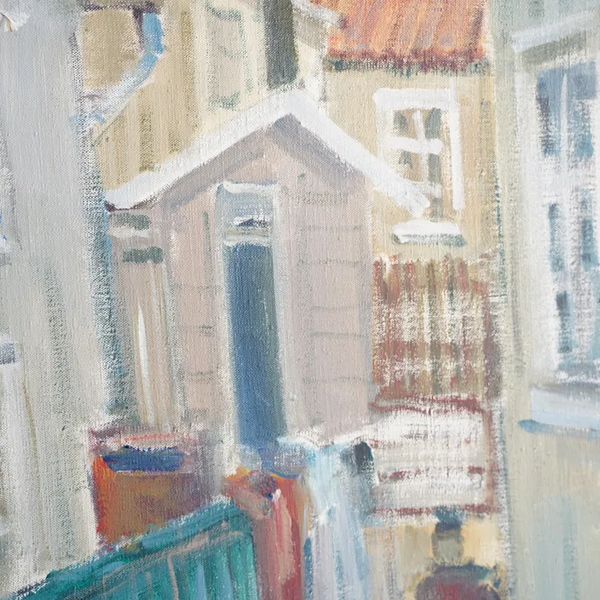 TAGE GARVIK (ターゲ・ガーヴィック) | Stryso-Tangen | Oil painting 油絵 北欧 スウェーデン ミッドセンチュリー MDC