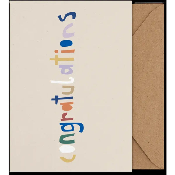 PAPER COLLECTIVE | CONGRATULATIONS (Helena Ravenne Langer) | A5 アートプリント/アートポスター グリーティングカード 北欧 デンマーク