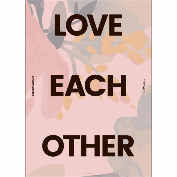 AM Copenhagen x The Kvist Family | Love Each Other | 50x70cm アートプリント/アートポスター 北欧 ドイツ アブストラクト 抽象画