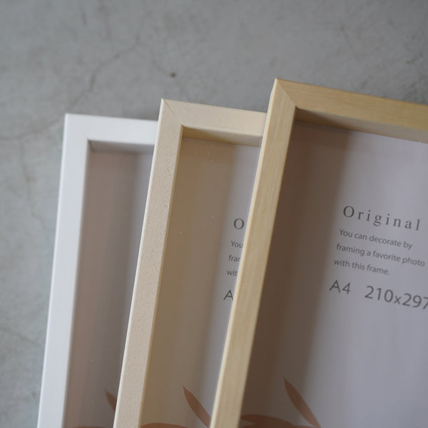 【A4】A.P.J. | アートボックスフレーム A4サイズ 6色展開 | 木製額縁 | A4 (210x297mm) 平面 立体 フィギュアBOX フラワーアレンジメント