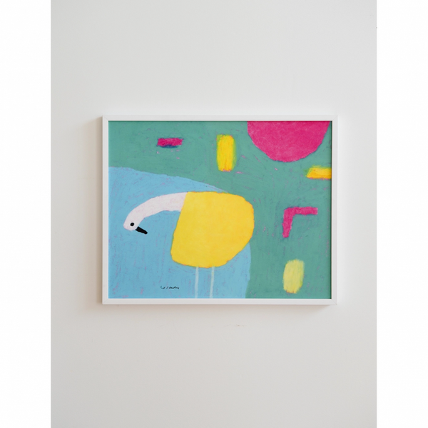 FINE LITTLE DAY | A BIRD IN THE LAKE | アートプリント/ポスター (40x50cm) 北欧 インテリア デザイン リビング 波田佳子