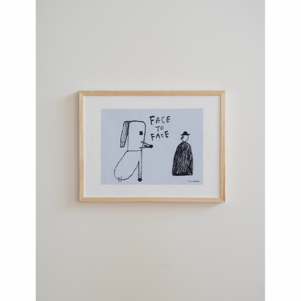 FINE LITTLE DAY | FACE TO FACE | アートプリント/ポスター (30x40cm) 北欧 インテリア デザイン リビング 波田佳子