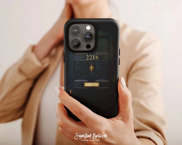 SUGARLOAF GRAPHICS | 221B SHERLOCK HOLMES DOOR | MagSafe iPhoneケース (iPhone 16/16 pro/16 pro max/15)
