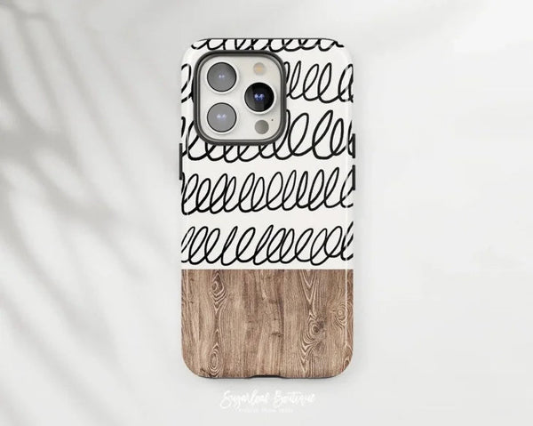 SUGARLOAF GRAPHICS | BOHO DOODLE STRIPE | MagSafe iPhoneケース (iPhone 16/16 pro/16 pro max/15)