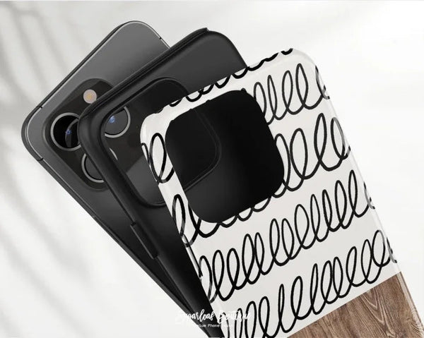 SUGARLOAF GRAPHICS | BOHO DOODLE STRIPE | MagSafe iPhoneケース (iPhone 16/16 pro/16 pro max/15)