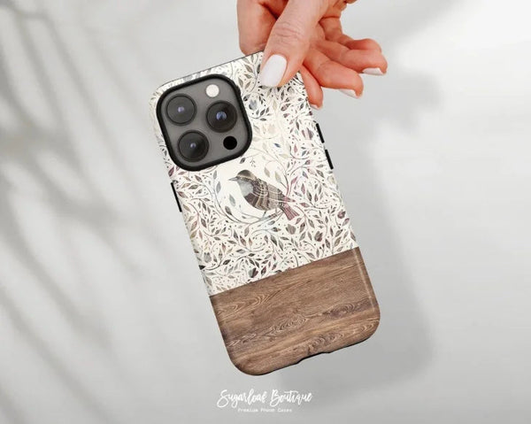 SUGARLOAF GRAPHICS | BOHO BIRD LEAF | MagSafe iPhoneケース (iPhone 16/16 pro/16 pro max/15)