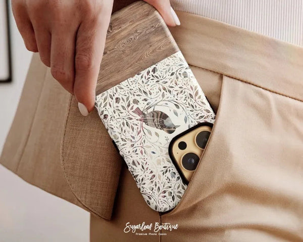 SUGARLOAF GRAPHICS | BOHO BIRD LEAF | MagSafe iPhoneケース (iPhone 16/16 pro/16 pro max/15)