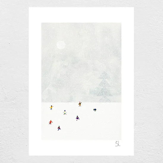 BLANCA GOMEZ | Snowball Fight print | アートプリント/ポスター