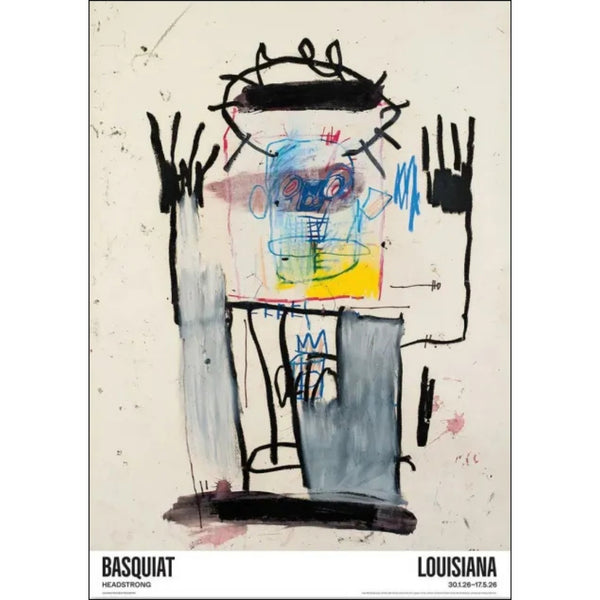 LOUISIANA | JEAN-MICHEL BASQUIAT - UNTITLED 1981 | A1 アートポスター バスキア 北欧 デンマーク ルイジアナ美術館