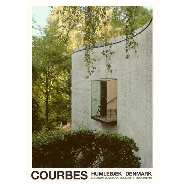 Florent Bodart | Louisiana COURBES | 50x70cm アートポスター 北欧 デンマーク 500x700mm ルイジアナ美術館