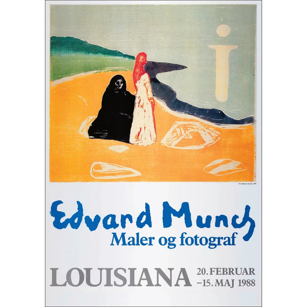 LOUISIANA | EDVARD MUNCH - TO KVINDER PA STRANDEN (1898) | A1 アートポスター ムンク 北欧 デンマーク ルイジアナ美術館