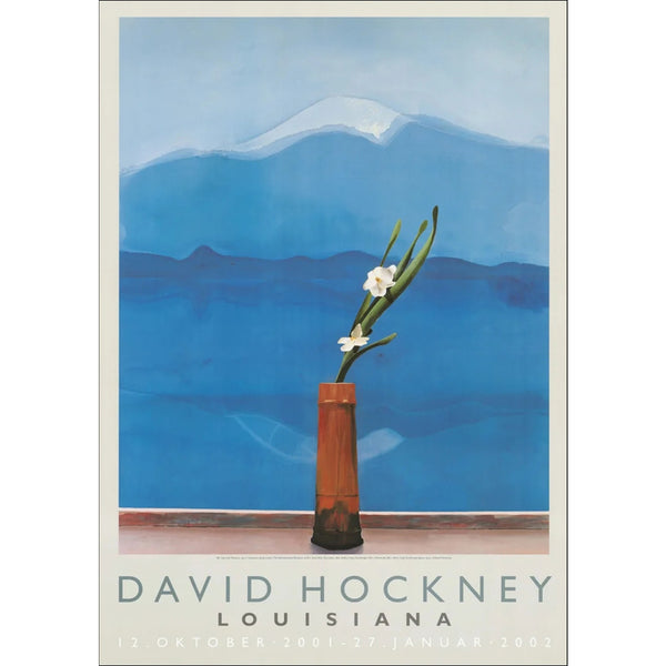 LOUISIANA | DAVID HOCKNEY - MT. FUJI AND FLOWERS (1972) | A1 アートポスター 北欧 デンマーク ルイジアナ美術館