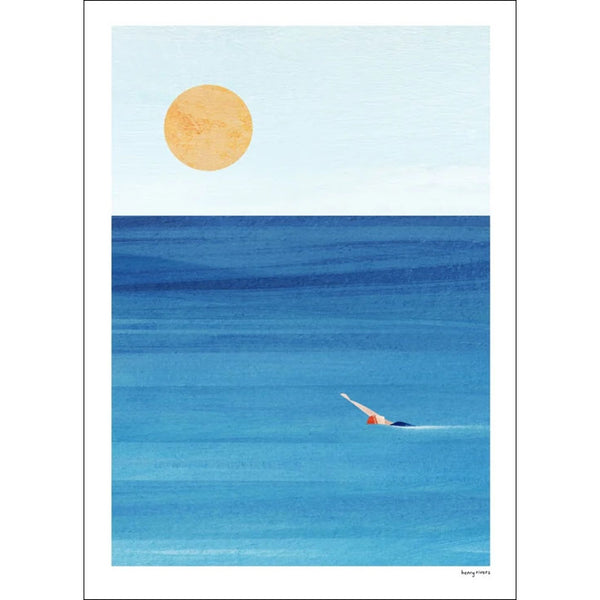 Henry Rivers | Sea Swim | アートプリント/アートポスター 北欧 デンマーク イギリス 風景